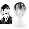 Peruca europeia e americana cosplay penteado COS animação Sasaki Cong Shijin Muyan Harajuku preto e branco chapelaria degradê