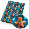 Tela de poliéster y algodón fina con estampado digital de serie navideña o tela impermeable, tela para falda, ropa, mantel hecha a mano DIY, 1Yc43563