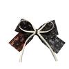 Pinza para el pelo con lazo de encaje y lazo, elegante pinza lateral para niña, pinza para la cabeza, accesorios para el cabello de boutique