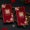 Sobres Rojos para Bodas, Rojo Vino con Brillo, Sensación de Alta Gama, Sobres Rojos de Mil Yuanes, Nuevo Estilo 2026, Sobres para Regalo de Dinero de Boda