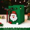 Bolsa de manzana navideña, bolsa de fieltro tipo tote, bolsa de regalo, bolsa para empaquetar dulces de Nochebuena, bolsa de regalo de Navidad