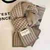 Bufanda de pata de gallo para mujer, bufanda cálida de invierno, otoño e invierno, estilo coreano, lana nueva, versátil, para estudiantes, tejida, pequeña, moderna
