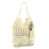 Bolso tejido estilo bohemio 2026 para vacaciones en la playa, bolso de hombro cruzado para llevar debajo del brazo, bolso de playa para mujer, bolso de mano para verano