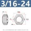 Acero Inoxidable 304 Tuerca Hexagonal Británica Tapa de Tornillo Hexagonal Americana Tuerca Autoblocante Hexagonal Externa 3/16-7/8-9