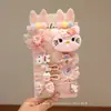 Gran Venta Otoño e Invierno Pasador para el Cabello Niños Dibujos Animados Kuromi Pasador para el Cabello Niña Pequeña Lazo Flequillo Pinza BB Accesorios para la Cabeza de Bebé