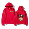 Nueva Sudadera de Terciopelo Harajuku de Primavera 2025 para Hombre Patrón Jersey Manga Larga Juvenil Popular Sudadera con Cuello Capucha