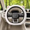 Funda para volante de coche, felpa de invierno, cálida, antideslizante, elástica, universal, protector de volante de coche estilo nuevo
