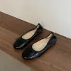 Zapatos Planos de Plata Estilo Francés para Mujer, Zapatos de Ballet Suaves con Lazo para Primavera y Otoño, Mocasines
