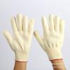 Guantes de gasa gruesos de algodón nailon gris-negro resistentes al desgaste y a la suciedad protección para el trabajo laboral guantes de protección laboral