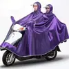 Hombres y Mujeres Adultos Ciclismo Mayor Grosor Individual y Doble Integrado Scooter Eléctrico Capa de Lluvia Impermeable Coche con Batería Scooter Eléctrico
