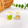 Taza de Crema Tricolor Luminosa de Dibujos Animados Hecha a Mano DIY Pegamento de Crema Luz Nocturna Llavero Accesorios de Joyería Pegamento de Resina