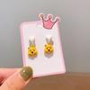 Boutique para niños clip para la oreja sin perforación aretes lindos de dibujos animados para niña aretes adorables colgantes para niña joyería