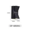 Lámpara de pared exterior carcasa de plástico impermeable exterior lámpara de pared exterior doble cabezal arriba y abajo según balcón terraza pasillo pasillos lámparas