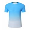 Camiseta para Team Building de Secado Rápido Transpirable para Hombre 2024 Nueva Camiseta Juvenil Delgada de Manga Corta con Degradado Camiseta Deportiva con Degradado
