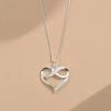 Collar de amor transfronterizo de 8 caracteres no se desvanece moda nicho femenina simple de alta gama colgante de amor cadena caliente al por mayor