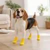 Calcetines para patas de perro para salidas de invierno, calcetines de punto antideslizantes con suelas suaves, calcetines duraderos para perros que se quedan puestos al salir, calcetines anti-suciedad para mascotas