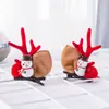 Horquilla Navideña Caliente Transfronteriza para Mujer con Cuernos de Reno y Terciopelo de Visón, Par de Lindos Accesorios para el Cabello, Decoración Navideña, Regalo
