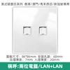 Enchufe conmutador británico de 13A USB Espejo Plexiglás Panel Hong Kong y Macao Doble dos clavijas Estándar británico Versión de Hong Kong