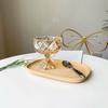 Tazón de Cristal de Jade Plato para Frutas Caramelo Transparente Plato Pequeño para Frutas Copa Ensalada 2026 Nuevo Modelo de Moda