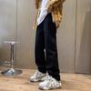 Jeans cleanfit Cinza Fumê Masculino Verão Slim-fit Calça Reta Estilo Americano Vibração Retrô Calça Casual