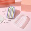 Materiales de Resina Hechos a Mano para Bricolaje Forma de Puerta Corazón Arcoíris Puente de Arco Vela Aromática Yeso Decoración de Mesa