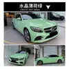 Película para Cambio de Color de Coche en Colores como Rojo Rosa, Rosa Rosa, Amarillo Maíz, Gris Acero, Naranja Coral, Rosa Té con Leche Oolong, Autorreparable para Carrocería de Coche