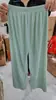 Pantalones de pierna ancha de seda helada para mujer Verano 2025, Delgados de gasa Primavera y Otoño, Cintura alta, Holgados, Rectos, Adelgazantes, Casuales, de longitud hasta el suelo