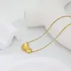 Corrente de Colar Ins Europeia e Americana de Nicho de Alta Qualidade Corrente de Clavícula para Casal com Pingente de Semente de Acácia Estilo Minimalista da Moda