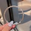 Nova Pulseira Martelo Prateada Brilhante para Meninas Sólida Moda Pulseira Banhada a Prata 999 Pulseira de Empurrar e Puxar Explosões Ao Vivo