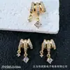 Chapado en Cobre 18K Redondo Rectangular Ovalado Caja Mágica Mariposa Zircón Separadores de Cuentas Agujero Múltiple Pulsera de Cuentas DIY Accesorios para Collares
