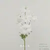 Flores Artificiais Brancas para Decoração de Casamento, Flores de Seda, Ornamentos de Flores Artificiais, Arte Floral Seca, Materiais de Rosa, Arranjo de Flores para Corredor, Arranjo de Parede e Chão