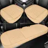 Comercio electrónico transfronterizo dropshipping cojín de asiento de coche de cuero perforado sin respaldo sin correas media cubierta juego de tres piezas alfombrilla de coche para cuatro estaciones