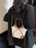 Bolsos Retro para Mujer Primavera y Verano 2024 Bolsos de Mano Texturizados Modernos y Versátiles de un Solo Hombro Cruzado Tipo Cubo