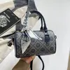 Bolso de Mujer 2026 Otoño/Invierno Nuevo Boston Clásico Estampado Bolso de Mano Bolso Cruzado Tipo Almohada Versátil de un Solo Hombro Bolso de Mujer