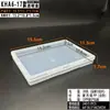 Caja Plana Rectangular Transparente para Accesorios de Pesca con Tornillo en Varios Tamaños, Caja Vacía para Dibujo, Pegatinas, Rompecabezas de Juguete para Niños, DIY