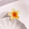 Mini tamanho pequeno 4cm Flor de Ovo Grampo de Cabelo Explosões da Amazon Estilo Férias na Praia Prendedor de Cabelo Cor Gradiente Dopamina