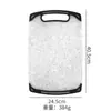 Tabla de cortar con patrón de mármol en stock, juego de tres piezas, tabla de cortar de plástico antideslizante para uso doméstico, tabla de cortar para frutas y verduras