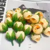 Flor de muñeca de novia hecha a mano DIY de capullo pequeño, tocado, pasador de pelo, flor, sombrero de erudito de ópera, corona decorativa, lote de boda
