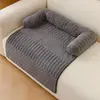 Almofada de Sofá para Pet Antiderrapante Casa de Cachorro Ninho Quente de Inverno Ninho de Gato de Pelúcia Cama para Pet Tapete de Cachorro Almofada de Dormir