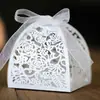 Caja de Dulces Dorada para Boda con Corte Láser Hueco Transfronteriza Estilo Europeo Fiesta de Boda Caja de Dulces de Flor de Rosa Fabricante Personalización