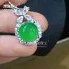 Pingente de Calcedônia de Madagascar Gelo Alto com Banhado a Prata Pequena Calcedônia Calcedônia Verde Calcedônia Rosa Pingente Redondo de Coração Pequeno Livro Vermelho