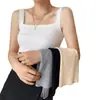Chaleco de Punto Blanco para Mujer en Verano, Tirante Grueso sin Mangas, Tirante Pequeño, Top Corto Sexy Adelgazante Exterior