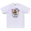 Camiseta de manga corta de la marca japonesa de moda BAPE, peso pesado de verano 240g algodón puro, camuflaje de cabeza de mono, tiburón mono, venta al por mayor transfronteriza