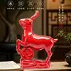 Enfeites de cerâmica Tang Sancai em forma de cabra para o Ano da Cabra, para trazer riqueza e realçar o palácio Kun, decoração de casa, presente de inauguração, item artesanal