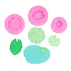 Molde de Silicona de Verano para Estanque de Hoja de Loto Fondant Decoración de Pastel de Chocolate Yeso Aromático Molde para Jabón Hecho a Mano