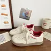 Zapatos Blancos Transpirables para Estudiantes, Versátiles para Mujer, Nuevos Zapatos Deportivos Casuales Populares Primavera y Verano 2026, Tenis de Suela Gruesa