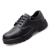 Zapatos de protección laboral Cuero de microfibra transpirable anti-aplastamiento resistentes al desgaste antideslizantes de caña baja zapatos de seguridad zapatos de trabajo protectores fabricantes venta al por mayor