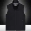 Chal de Color Sólido para Hombre Otoño Deportes al Aire Libre Simple Holgado Talla Grande Chal con Múltiples Bolsillos Chal Casual de Negocios Moderno