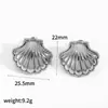 Pendientes de Acero Inoxidable Dorados Más Vendidos Transfronterizos, Femeninos, Modernos y de Alta Gama, Chapados en Oro Real de 18K