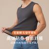 Chaleco térmico grueso sin mangas para hombre con forro polar, capa base, camiseta interior cálida